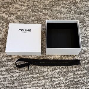 Celine White Box with Black Ribbon
